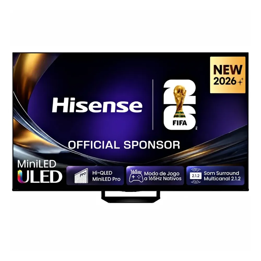 TV Hisense (2026) 75" Mini-LED PRO Hi-QLED UHD 4K - 75U7S PRO