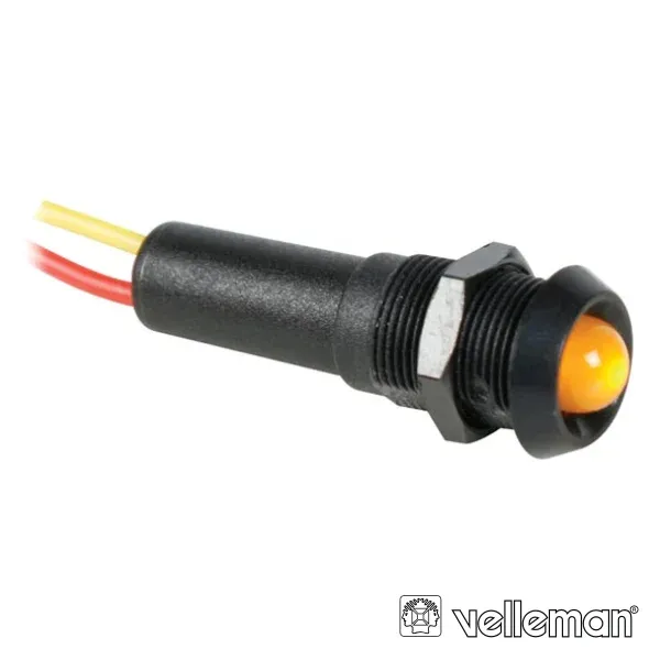 Led Piloto De Painel 7.70mm 12v Âmbar Velleman