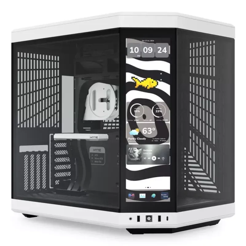 Caixa ATX Hyte Y70 Touch Infinite Vidro Temperado Preto/Branco
