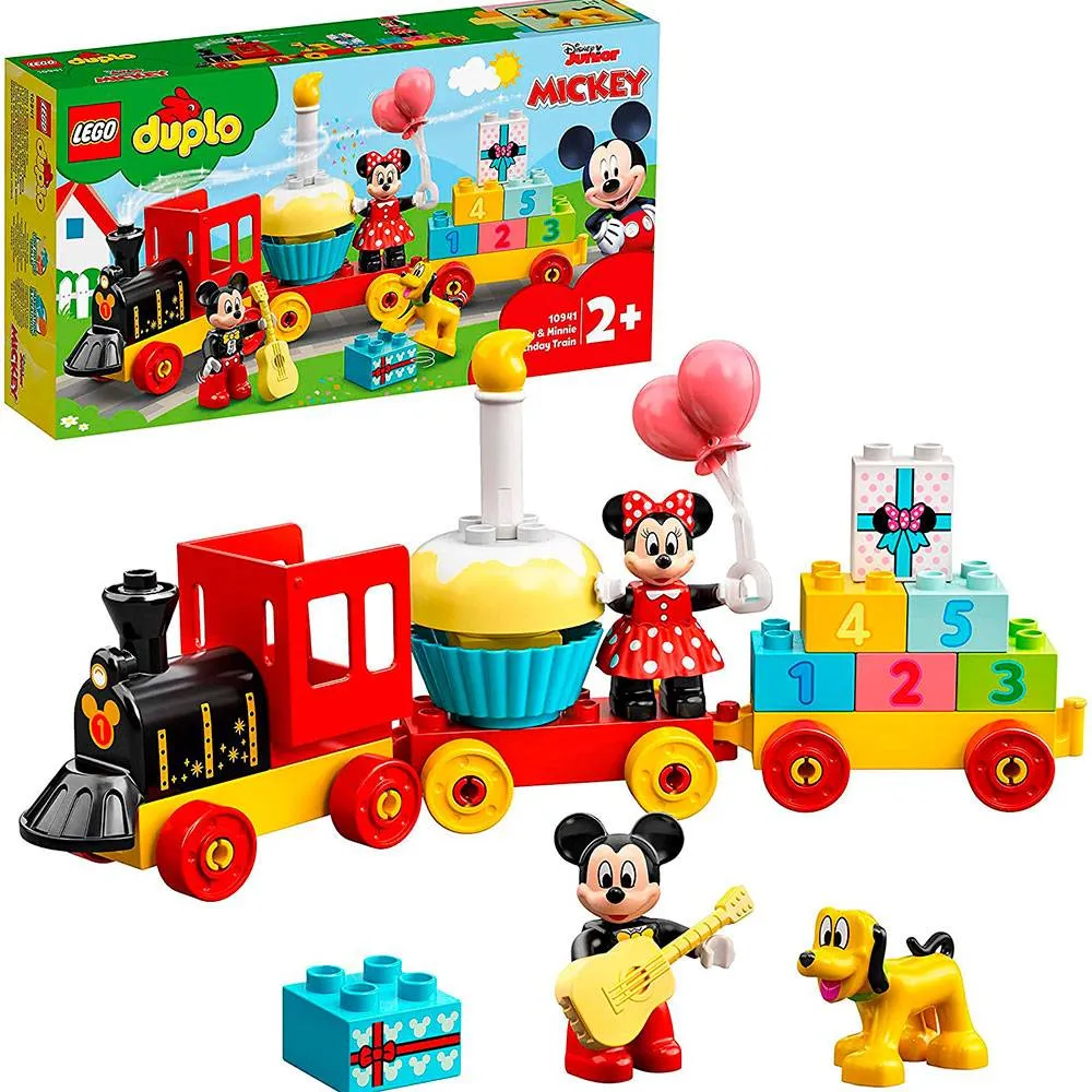 LEGO DUPLO Disney: O Comboio de Aniversário do Mickey e da Minnie | Idades 2+ | 22 Peças | Item 10941