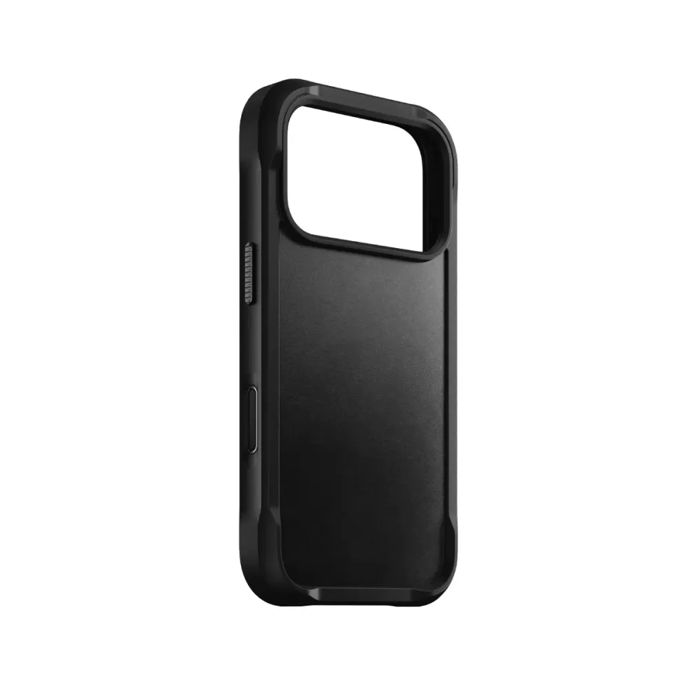Capa NOMAD Reforçada Couro Horween Iphone 17 Pro Preto
