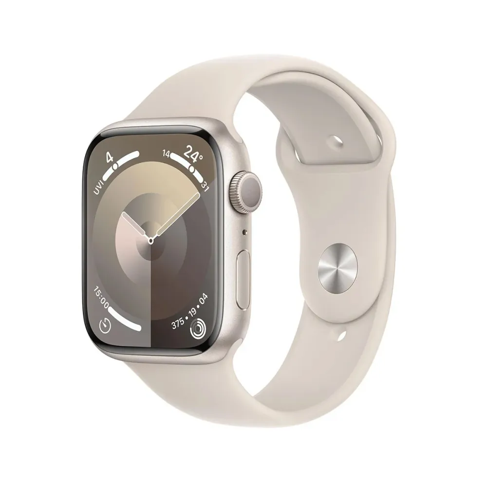 Smartwatch Apple Watch Series 9 GPS 41mm Alumínio c/ Bracelete Desportiva Branco S/M