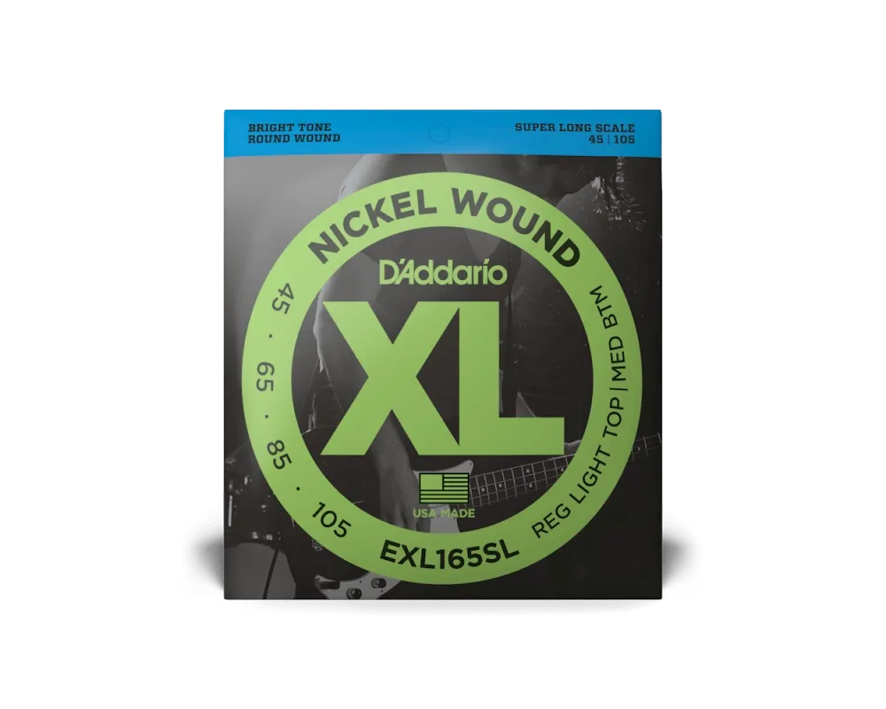 Daddario EXL165SL 45-105 Regular Light Top/Med. Bottom, Super Long Scale
