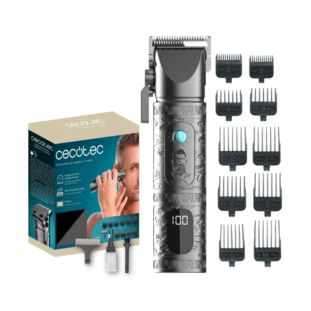 Aparador de Barba Cecotec Bamba PrecisionCare Samurai Clipper
