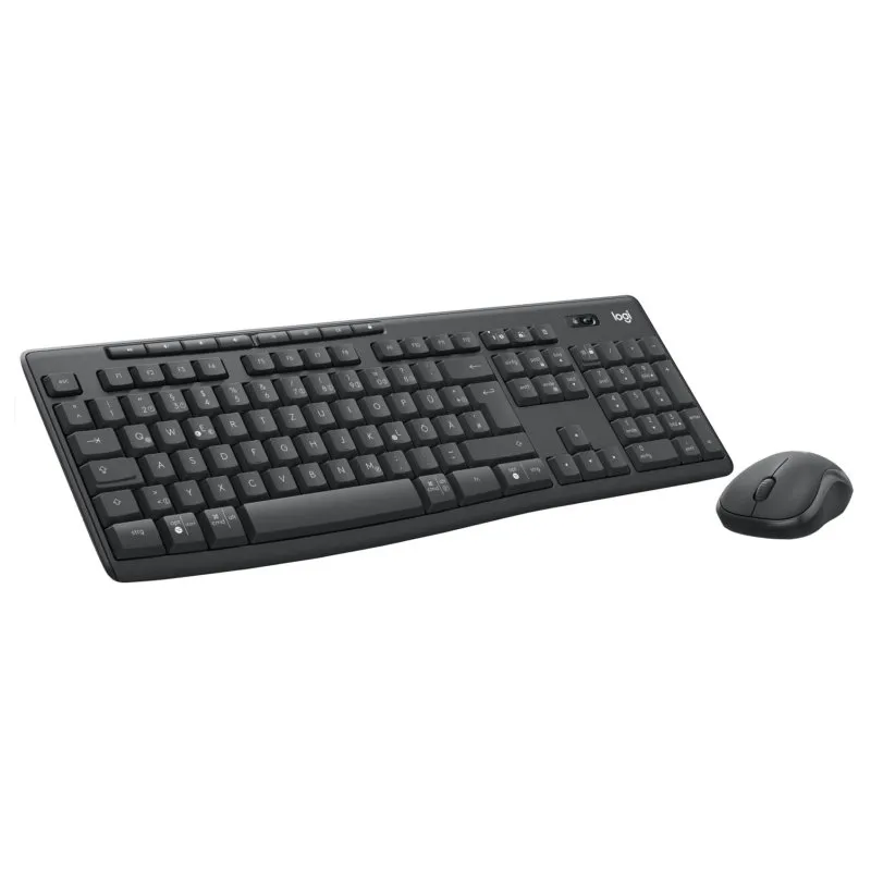 Teclado de membrana Logitech 920-012065 layout QWERTZ sem fio com rato incluso