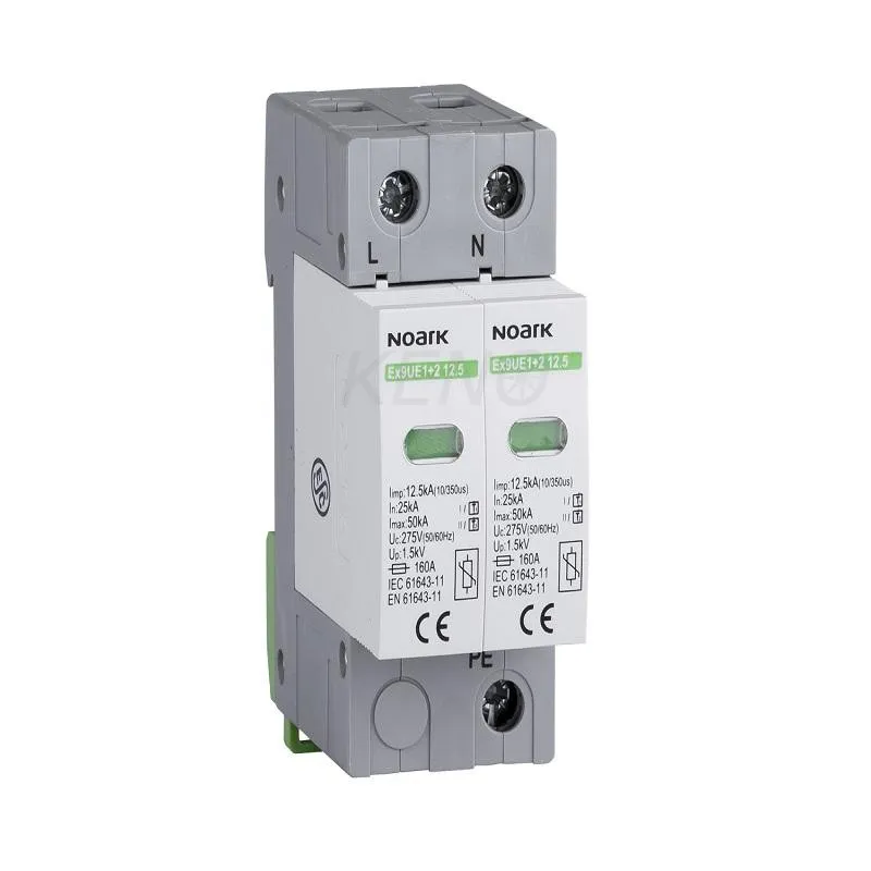 Surge arrester type I+II, 275 V AC, 12.5 kA, replaceable fuse 103336
