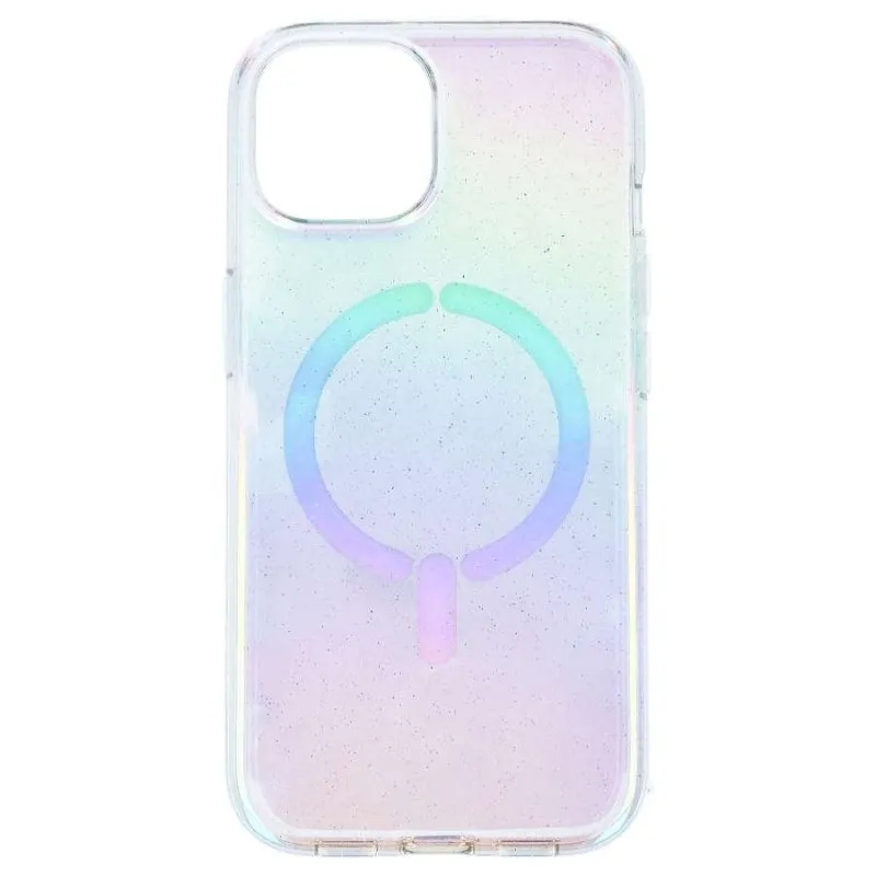 Funda para móvel Purpurina Compatível MagSafe Brilhante Proteção Premium para iPhone 15