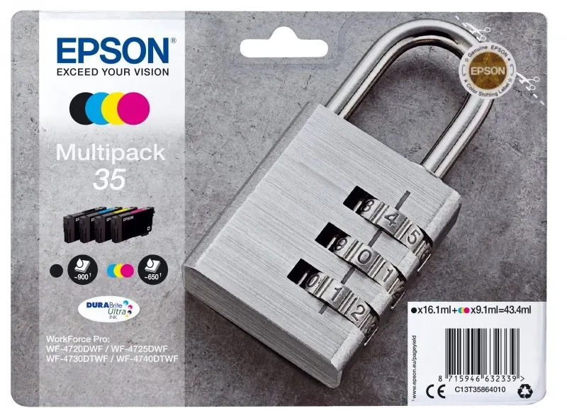 Tinteiro EPSON 35 Multipack 4 Cores - WF-47xx