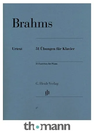 Henle Verlag Brahms 51 Übungen für Klavier