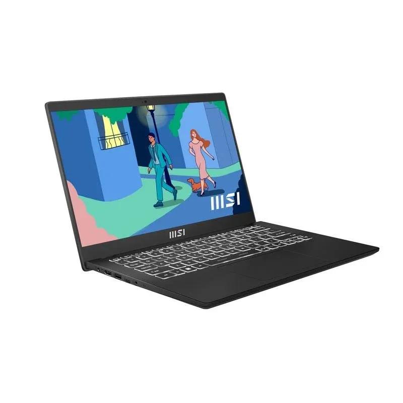 Portátil MSI Modern 14 C7M-427XFR 14" AMD Ryzen 7 7730U 16GB 512GB SSD FreeDOS Preto Retroiluminado