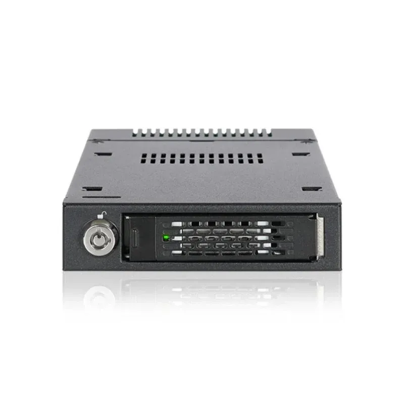 Caixa PC ICY DOCK MB601M2K-1B 3.5" Metal Preto Removível com Bloqueio