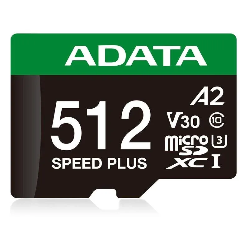Cartão microSDXC ADATA Speed Plus 512 GB UHS-I U3 A2 V30 Classe 10