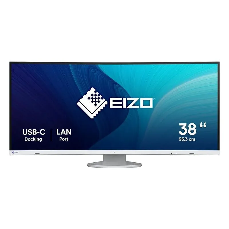 Monitor EIZO FlexScan EV3895-WT 37,5" UltraWide Quad HD+ IPS Curvo Branco Altura ajustável