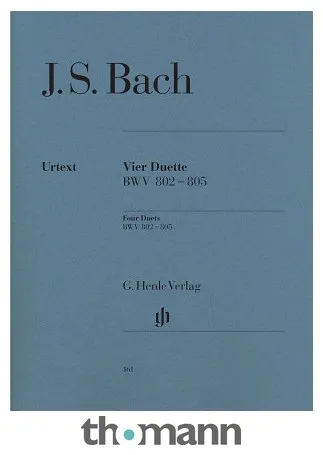 Henle Verlag Bach Vier Duette BWV 802-805
