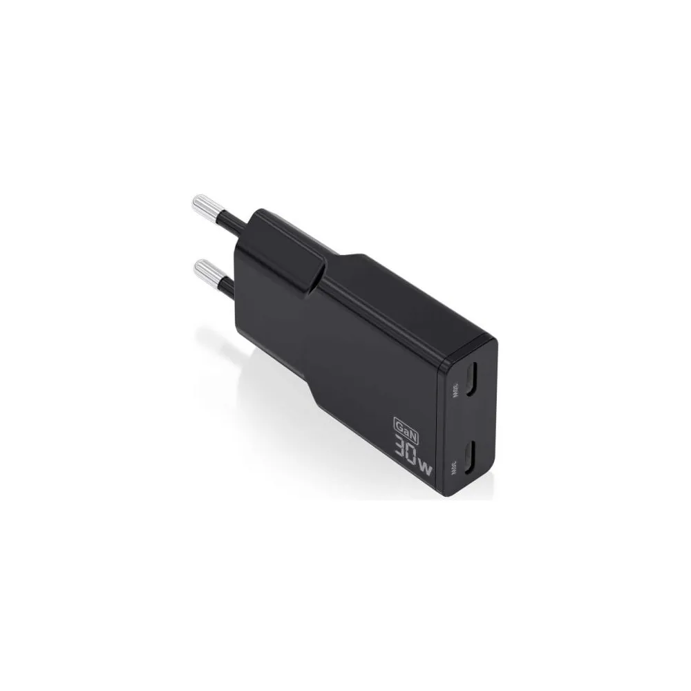 Aisens Carregador de parede USB-A e USB-C ASCH-30W2P049-BK