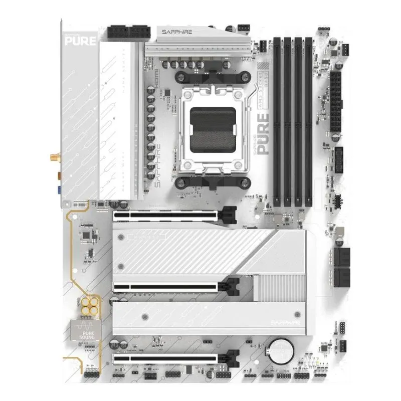 Motherboard Sapphire PURE B850A WIFI 7 AMD B850 AM5 DDR5 ATX WiFi 7 RGB