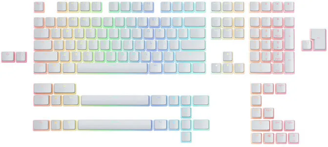 Conjunto de 145 Teclas Glorious Aura V2 Branco (US ANSI)