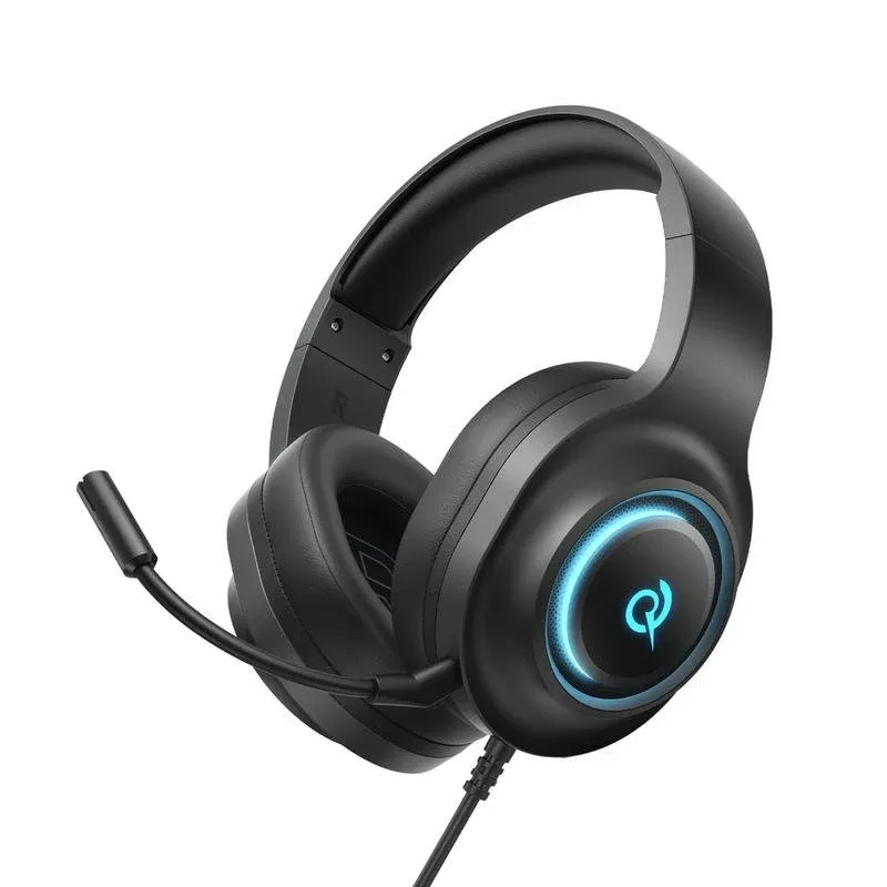 Auriculares QCY Heroad V200 sem fios e com cabo Bluetooth 7.1 gaming preto