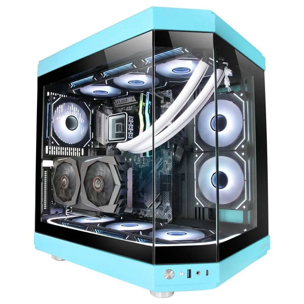 Caixa ATX Mars Gaming MC-3T Premium Tempered Glass Azul
