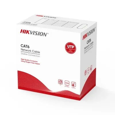 Cabo de Rede Hikvision CAT6 305m Laranja