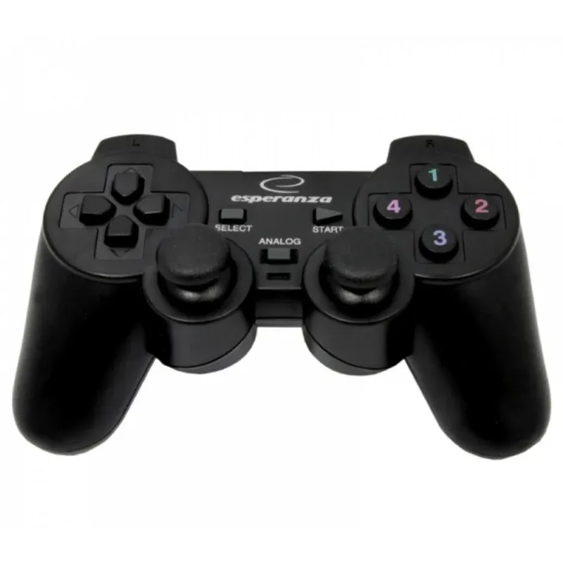 Gamepad Esperanza EG102 Compatível PC PlayStation 3 Com Vibração Alámbrico USB