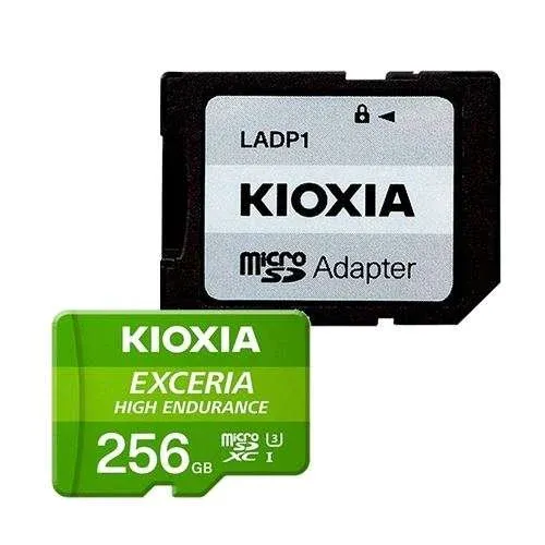 Cartão de Memória MicroSD Kioxia Exceria 256GB 85/100MB/s + AdaptadorSD