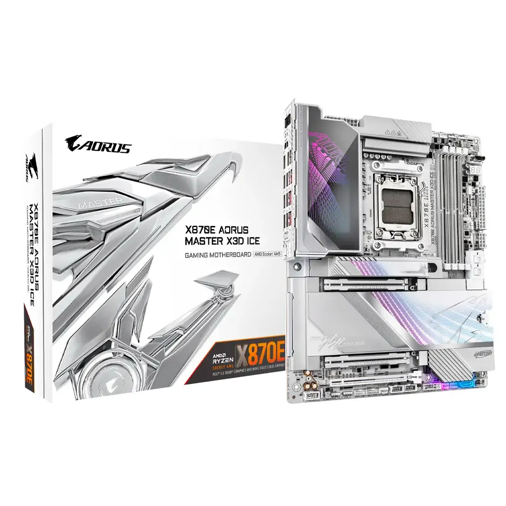Motherboard ATX Gigabyte X870E Aorus Master X3D Ice SktAM5