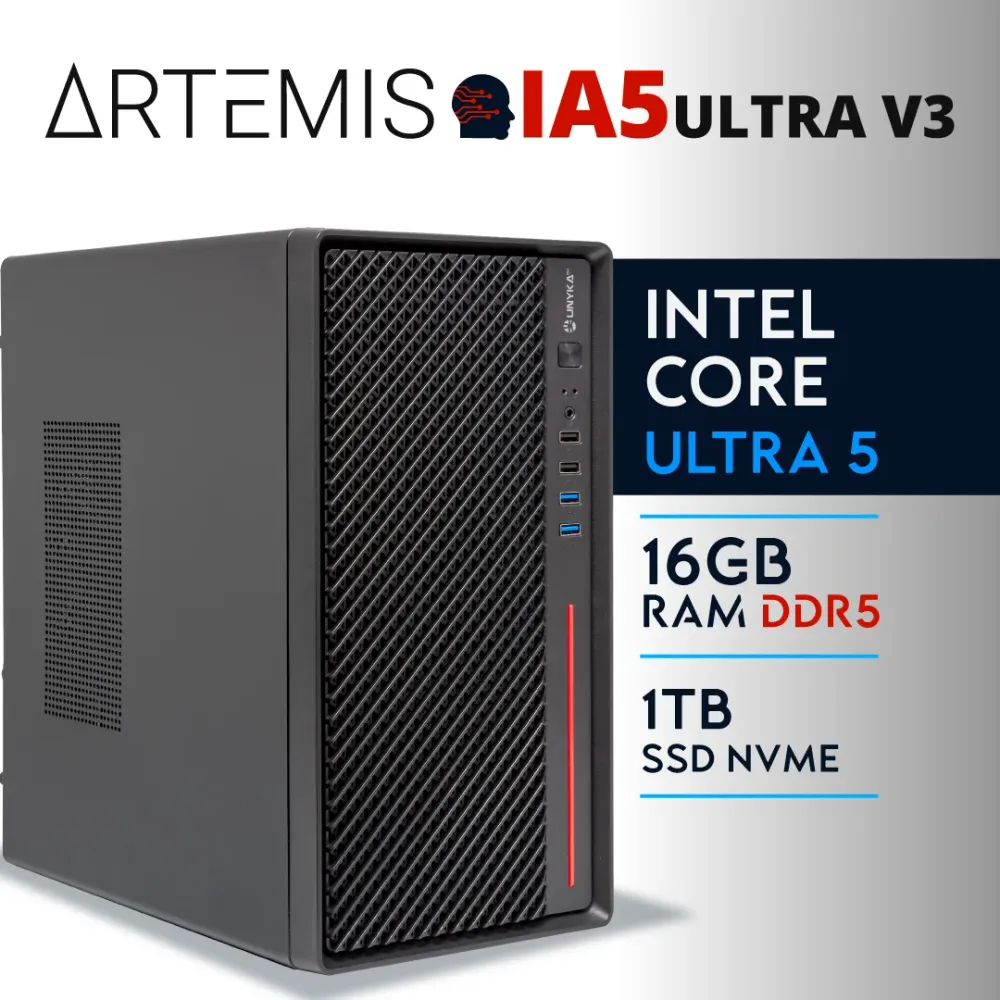 PC Gaming ARTEMIS-IA5-ULTRA-V3 - U5 225F | R5 230 2GB | 16GB | SSD 480