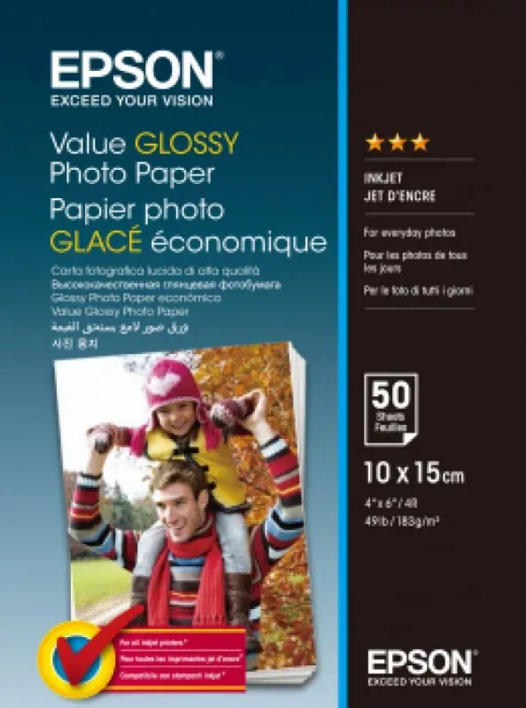 Value Glossy Photo Paper 10x15cm 50 sheet
