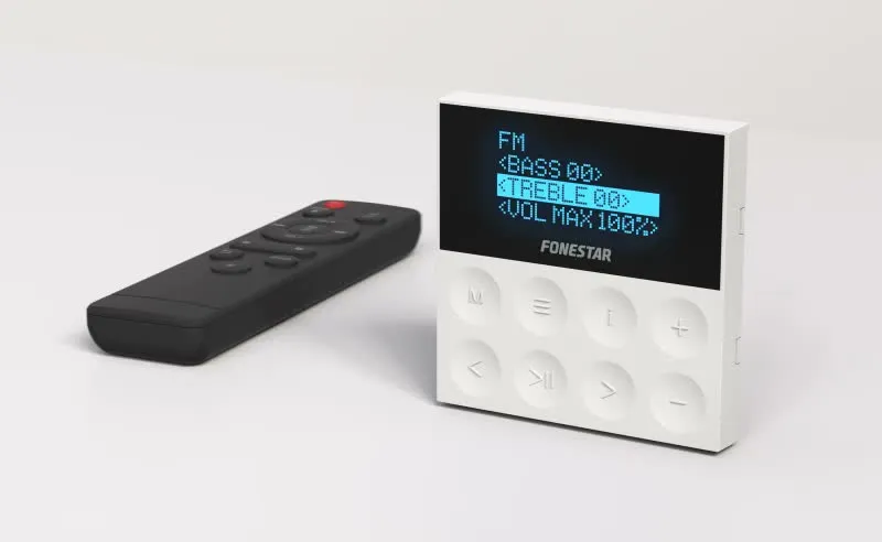 Amplificador de Parede Stereo c/ Bluetooth/USB/MP3/FM - KS-AMP