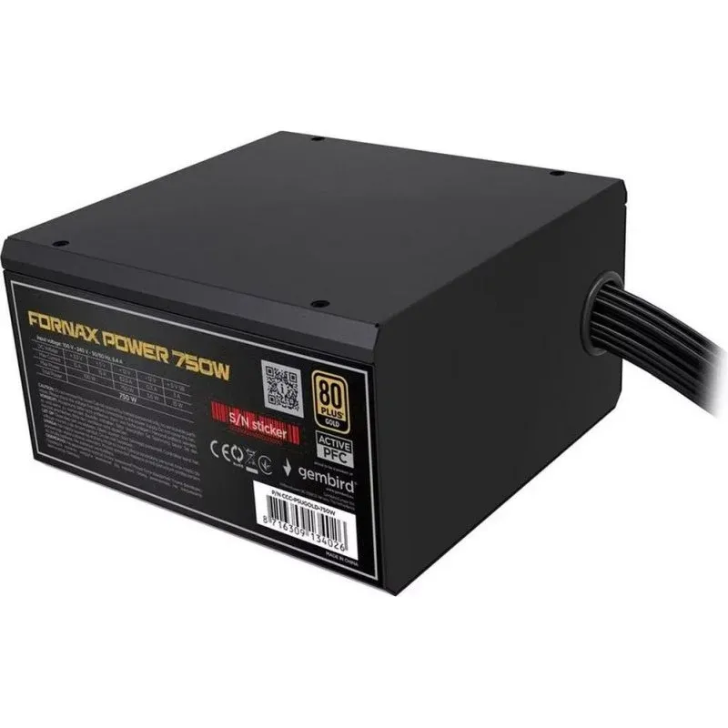 Fonte Alimentação Fuente de Alimentación Gembird CCC-PSUBRONZE-750W 750W Certificación 80+ Bronze fija
