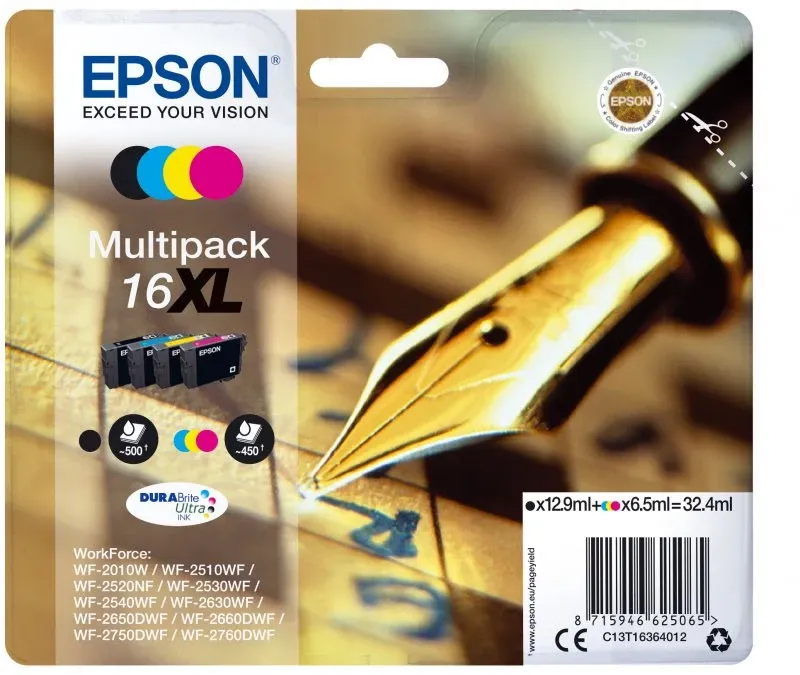 Tinteiro EPSON 16XL Multipack 4 Cores