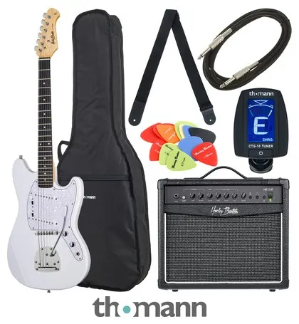 Harley Benton MS-60 Vintage White Bundle 1