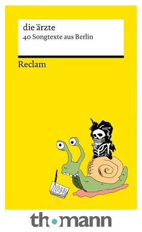 Reclam Verlag die Ärzte: 40 Songtexte