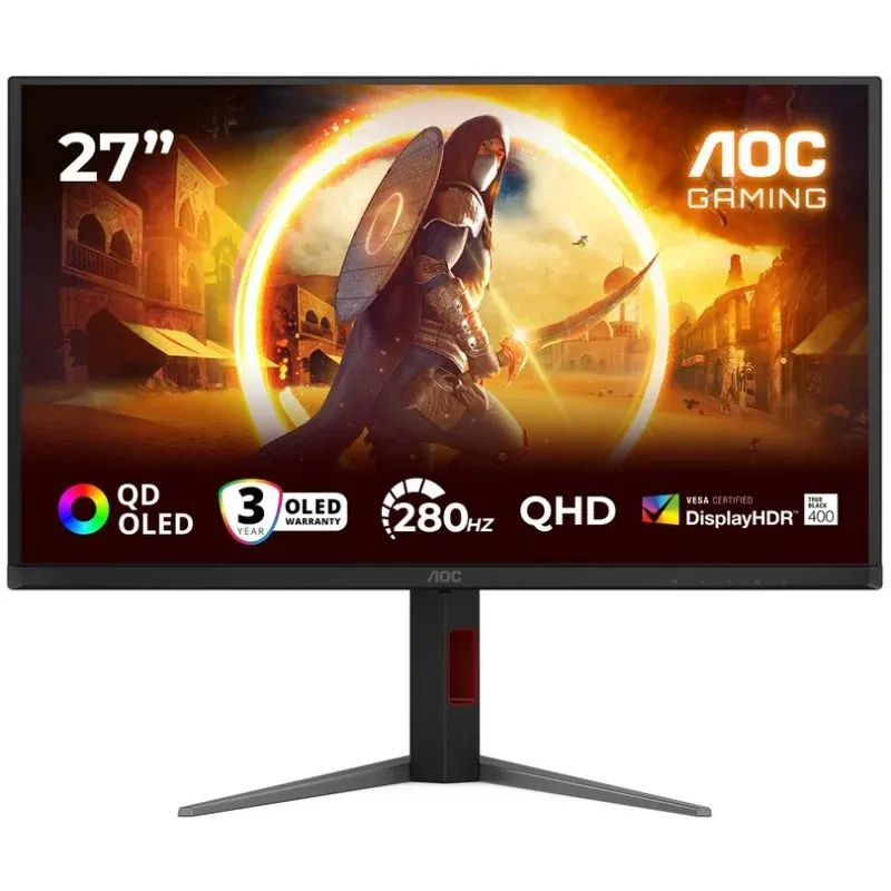 Monitor AOC G4 Q27G4ZD 27" Quad HD 280Hz QD-OLED HDR400 Altifalantes 1ms
