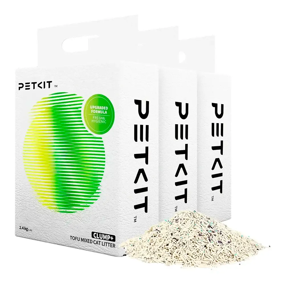 Areia para Gato PETKIT 5-in-1 Clump+ Tofu Mixed p/ Caixa de Areia Inteligente (Pack 3)