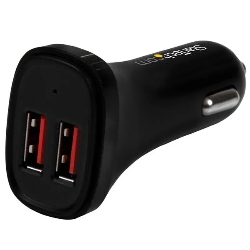 CARGADOR DE COCHE 2X USB NEGRO