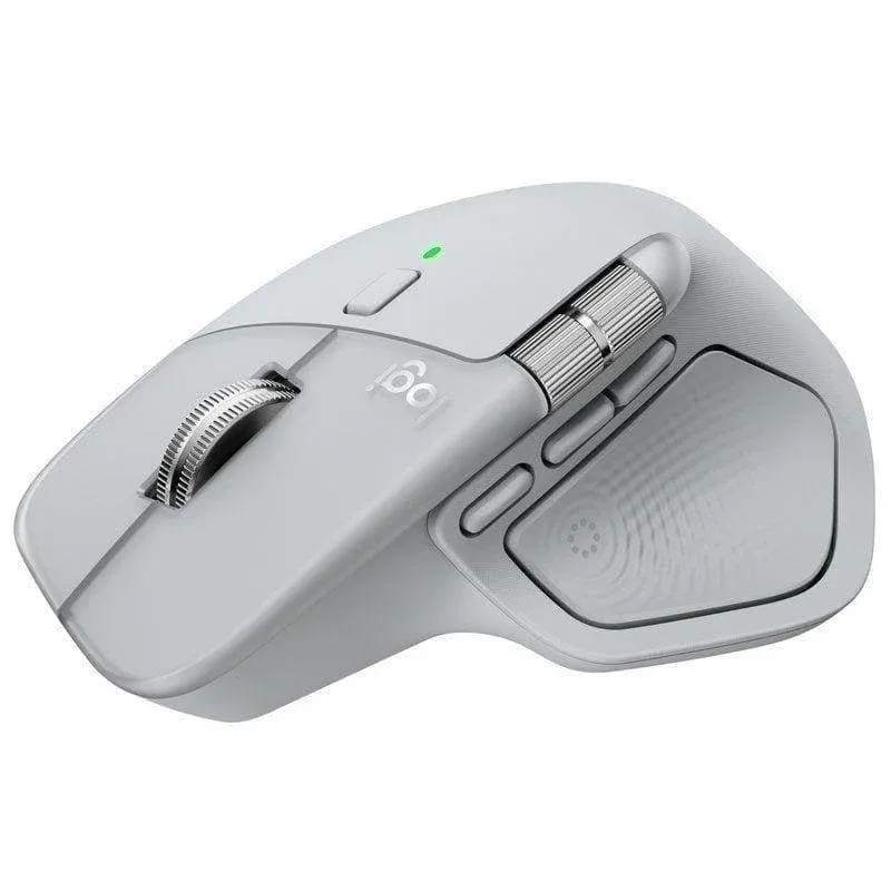 Ratón Logitech MX Master 4 Wireless Bluetooth 8000 DPI Cinza Claro Háptico