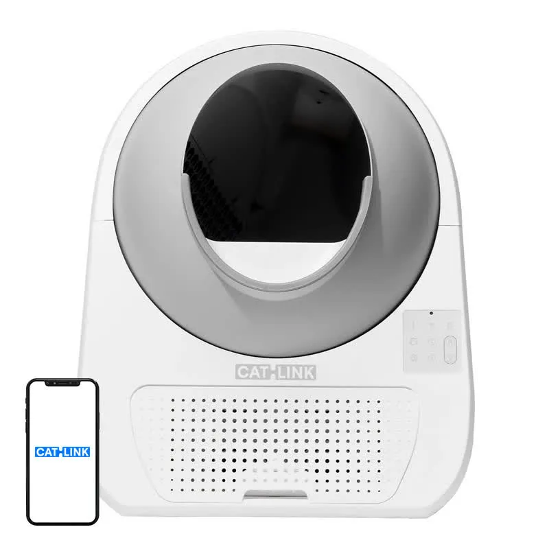 Caixa de Areia Scooper Pro Ultra Inteligente c/ Câmara IA p/ Gatos - CATLINK