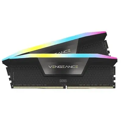 Memória RAM Corsair Vengeance RGB DDR5 6000MHz 32GB 2x16GB CL30 Pretas