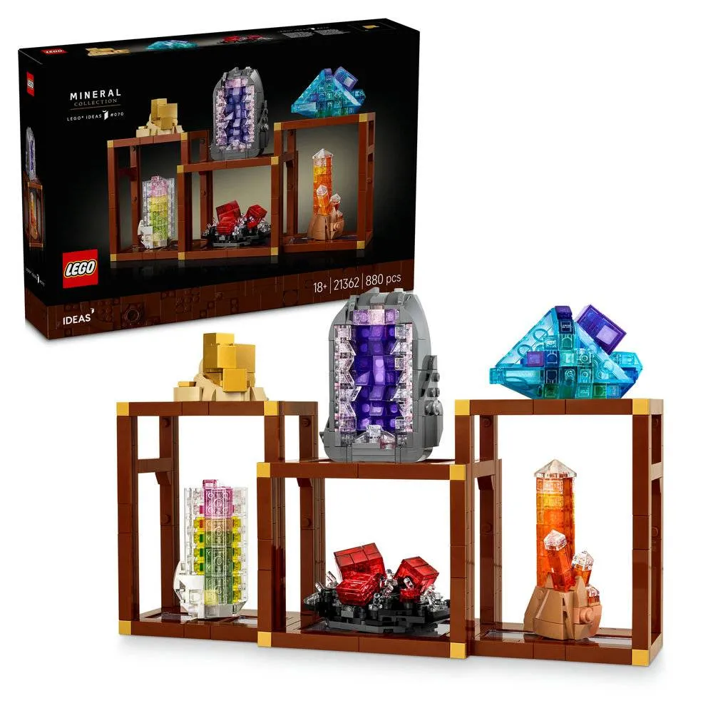 LEGO Ideas: Coleção de Minerais | Idades 18+ | 880 Peças | Item 21362