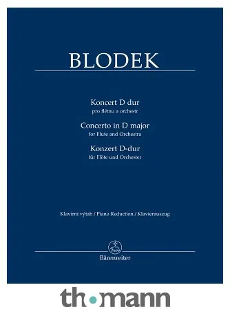 Bärenreiter Blodek Flötenkonzert D-Dur