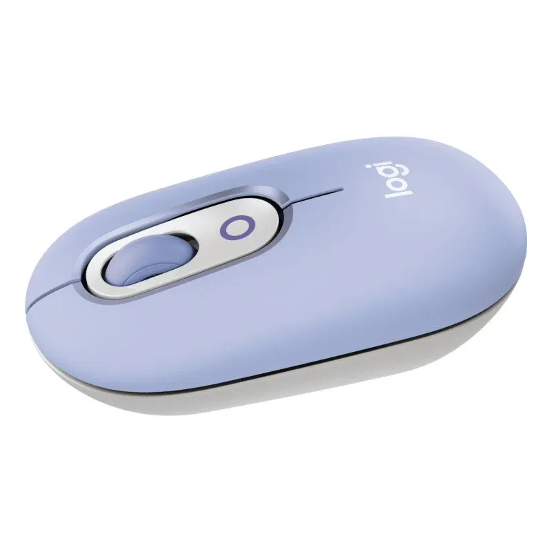 Logitech Pop Mouse Rato Sem Fio Compacto com Função de Emojis Personalizáveis Lilás