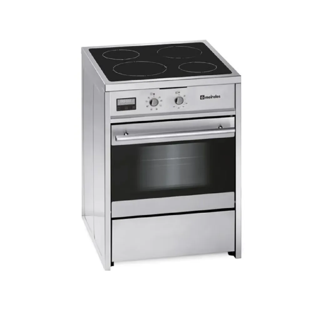 Fogão Elétrico Meireles E612X 55L 4 Zonas Inox