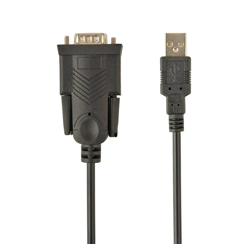 Cabo Conversor Gembird USB A Plug p/ serial Port (RS232) DB9M 1,5m Preto