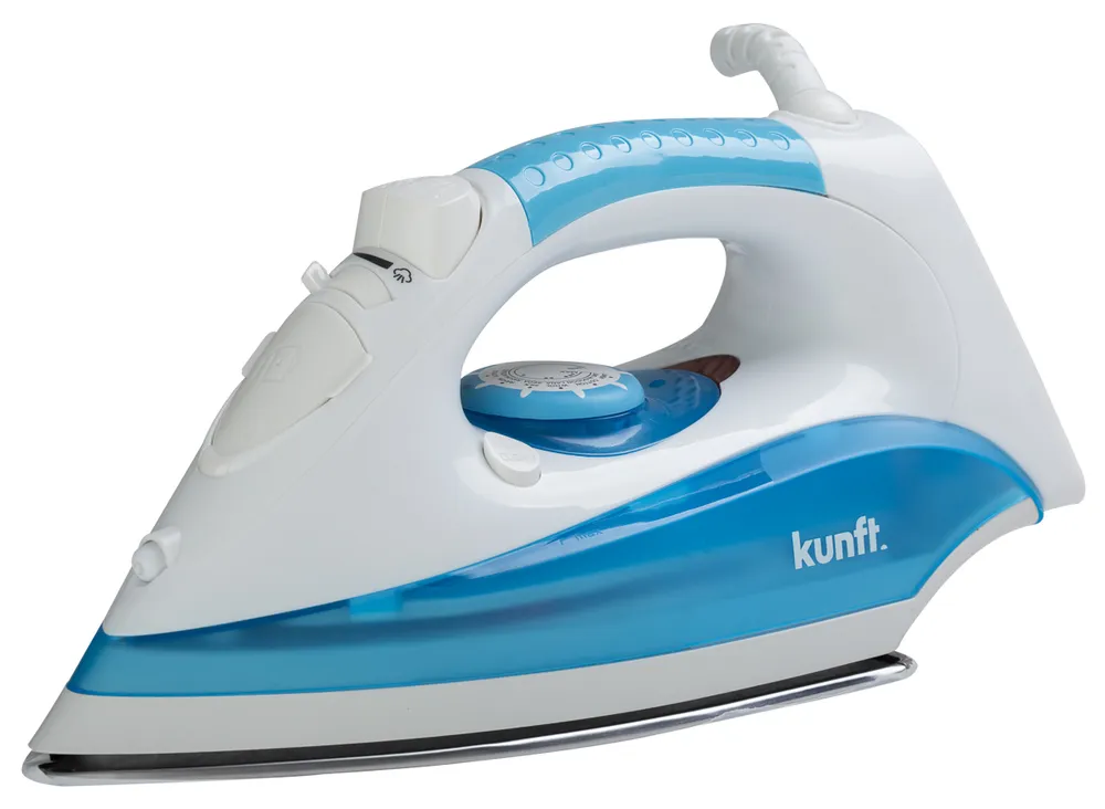 Ferro a Vapor KUNFT KSI-2537 (Jato de vapor 14 g/min - Base Alumínio - 2200 W)