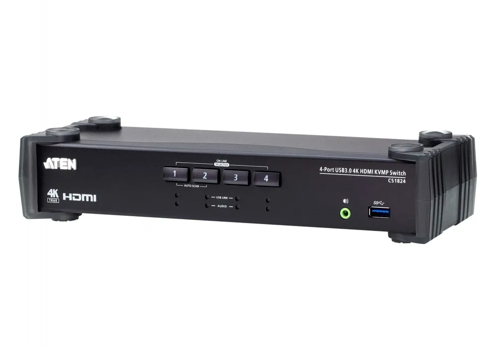 ATEN CS1824-AT-G chaveador KVM Preto CS1824-AT-G
