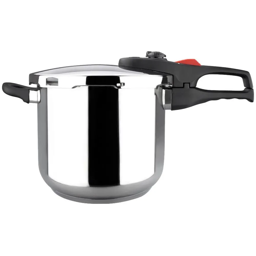 Panela de Pressão Practika Plus c/ Cabo 6L (Aço Inoxidável) - MAGEFESA