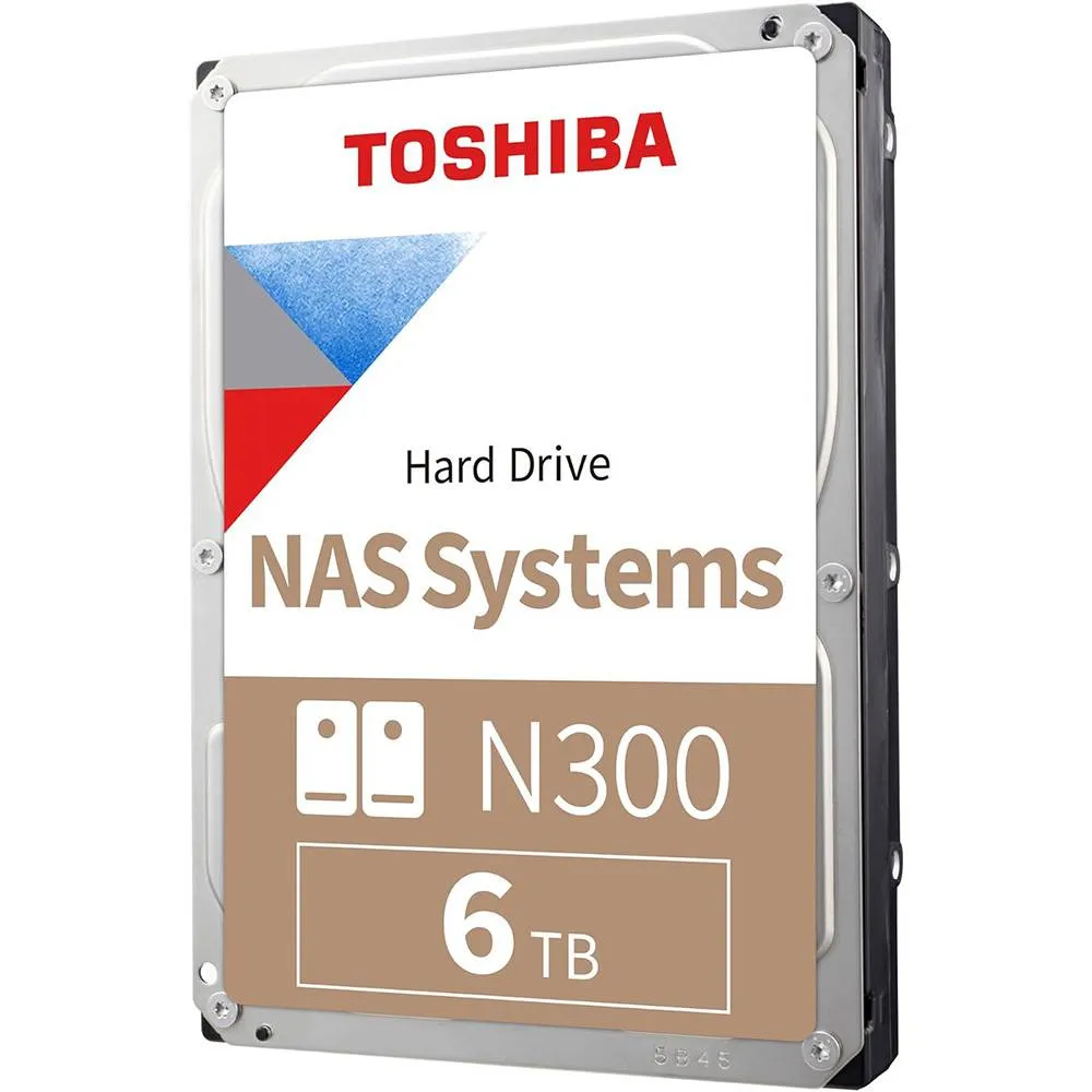 Disco Rígido 3.5 Toshiba N300 6TB 7200RPM 512MB Cache 281MB/s CMR Air SATA 6Gb/s - Retail