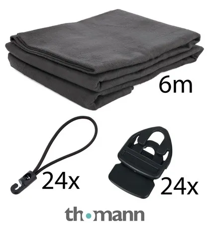 Stairville Molton Set Black 6x3m